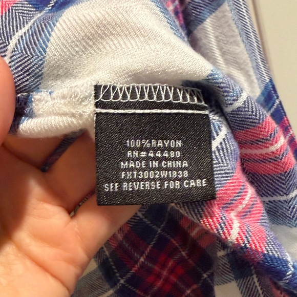 Tinsel Red and Blue Plaid Shirt - Picture 3 of 3